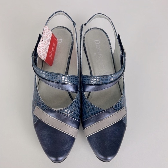 Nib - Dorking Tucan Heel, Sling Back - Navy Blue. Size: 37. - Picture 3 of 15
